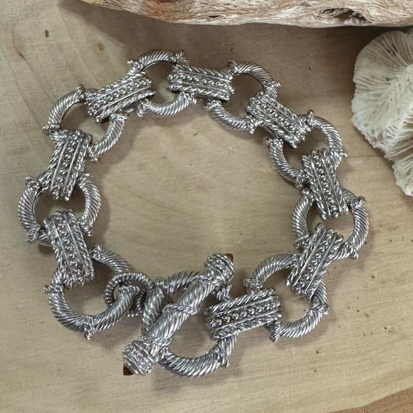 Judith Ripka 925 Sterling Silver Citrine Bracelet